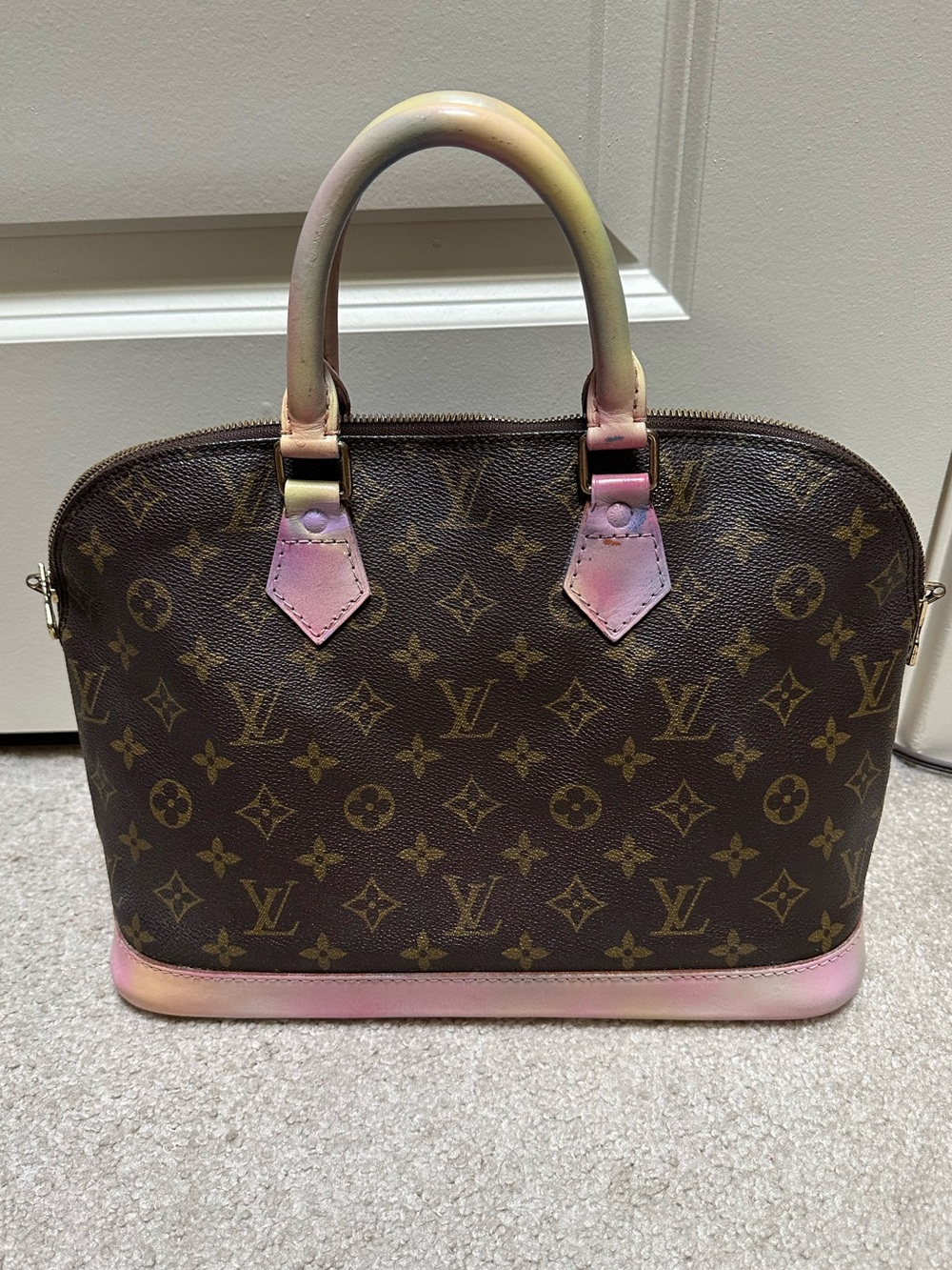 Authentic Louis Vuitton Alma Repainted to a FUN Color